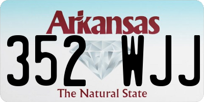 AR license plate 352WJJ