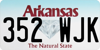 AR license plate 352WJK