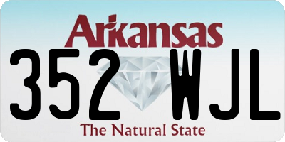 AR license plate 352WJL