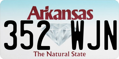 AR license plate 352WJN