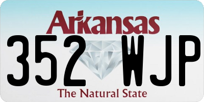 AR license plate 352WJP