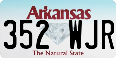 AR license plate 352WJR