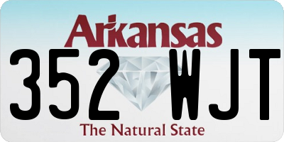 AR license plate 352WJT