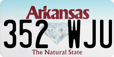 AR license plate 352WJU