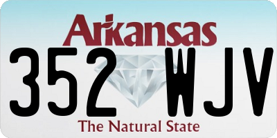 AR license plate 352WJV
