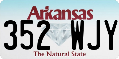 AR license plate 352WJY