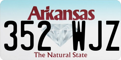 AR license plate 352WJZ