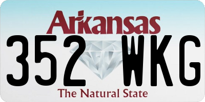 AR license plate 352WKG