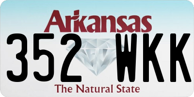 AR license plate 352WKK
