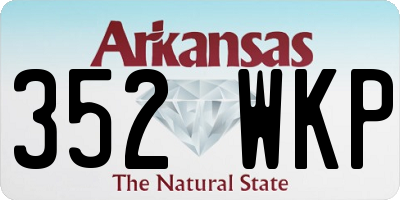 AR license plate 352WKP
