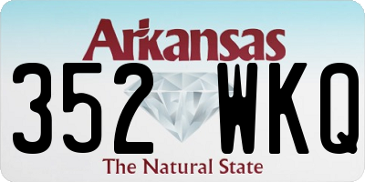 AR license plate 352WKQ
