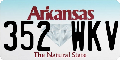 AR license plate 352WKV