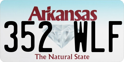 AR license plate 352WLF