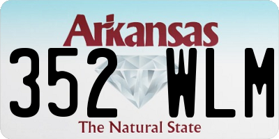 AR license plate 352WLM