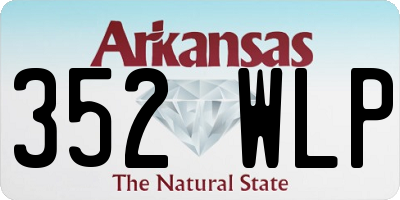 AR license plate 352WLP