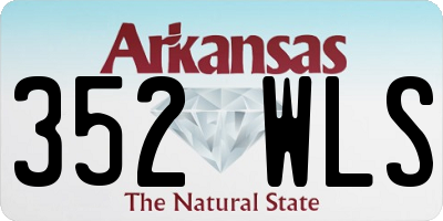 AR license plate 352WLS