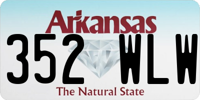 AR license plate 352WLW