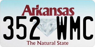 AR license plate 352WMC