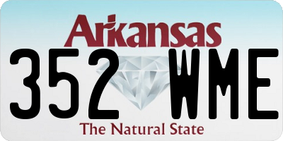 AR license plate 352WME