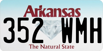 AR license plate 352WMH