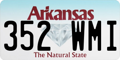 AR license plate 352WMI