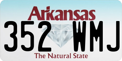 AR license plate 352WMJ