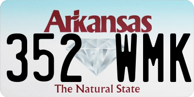 AR license plate 352WMK