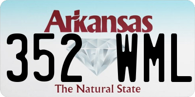 AR license plate 352WML