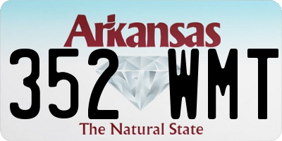 AR license plate 352WMT