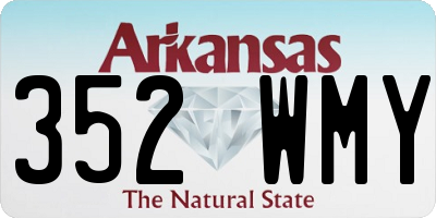 AR license plate 352WMY