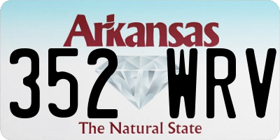 AR license plate 352WRV