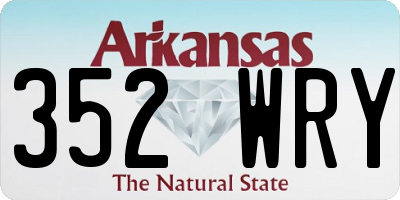 AR license plate 352WRY