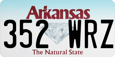 AR license plate 352WRZ
