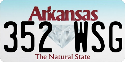 AR license plate 352WSG