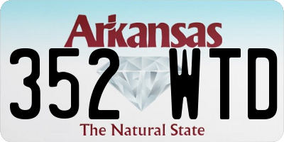 AR license plate 352WTD