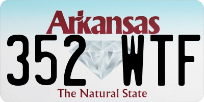 AR license plate 352WTF