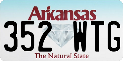 AR license plate 352WTG