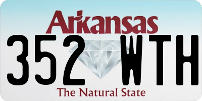 AR license plate 352WTH