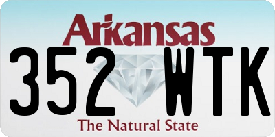 AR license plate 352WTK