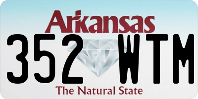 AR license plate 352WTM
