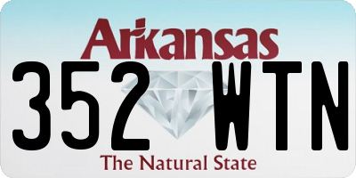 AR license plate 352WTN