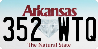 AR license plate 352WTQ