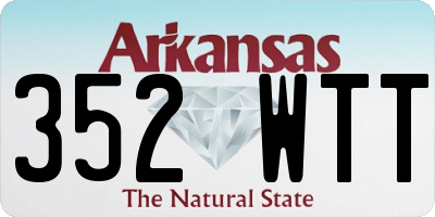 AR license plate 352WTT