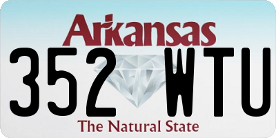 AR license plate 352WTU