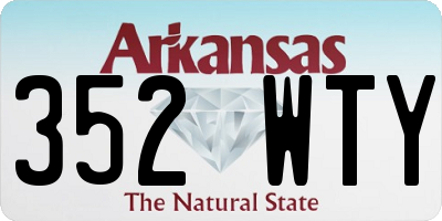 AR license plate 352WTY