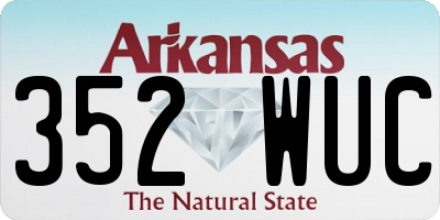 AR license plate 352WUC