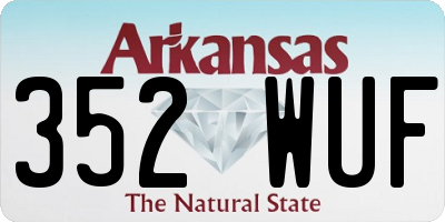 AR license plate 352WUF