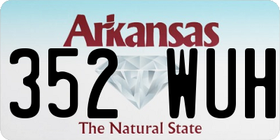 AR license plate 352WUH