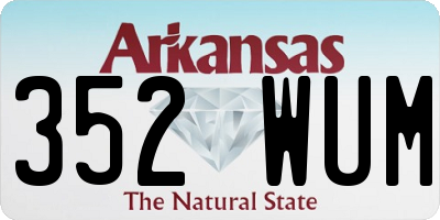 AR license plate 352WUM