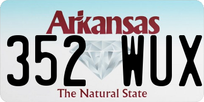 AR license plate 352WUX